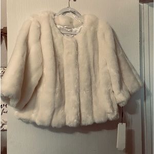CALVIN KLEIN Faux Fur Jacket NWT Size L